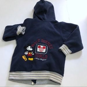 Disney Parks Mickey Mouse Fleece Hoodie Coat